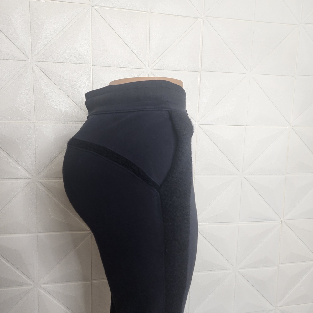 Lululemon Black Fleece Lined Jogger Pants Size 6 Cozy Lounge - Picture 4 of 8